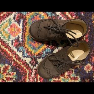 Janie and Jack Sz 8 Brown Suede Wingtips